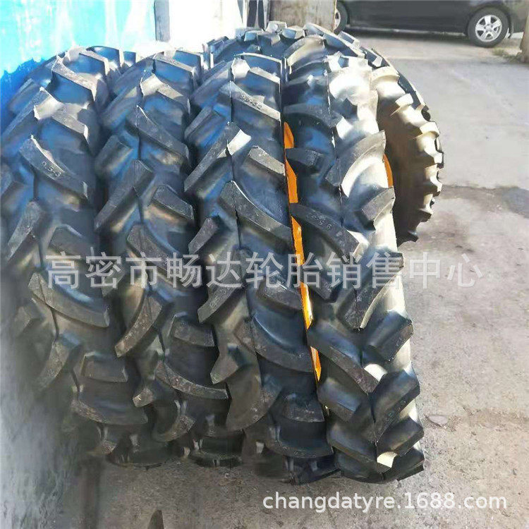 山东凌阳9.5-32加密人字花纹可带钢圈9.5-48农用拖拉机轮胎