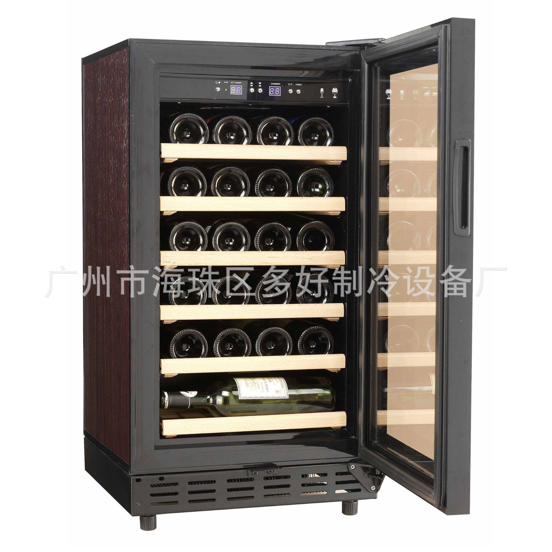 绿富牌22支装小型恒温红酒柜工厂直销商用酒店冷柜冷藏保鲜展示柜