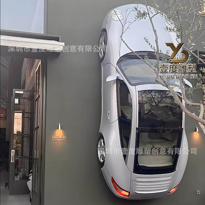 玻璃型钢汽车模仿真汽车道具跑赛车机器外示壳车广告展LXK摆件