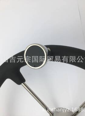 15.53吋不鏽鋼04黑色PU发泡LUY球方向盤(含握)