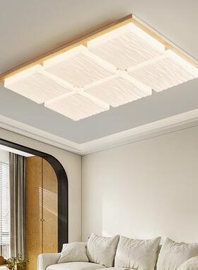 能复古智黑色胡桃木厅主灯新中式简约大厅灯客卧NSA室中古风吸顶