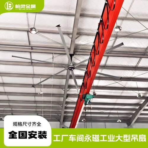 BWF工业大风扇节能永大型车间仓库7米叶工业吊扇体育馆大风6力电