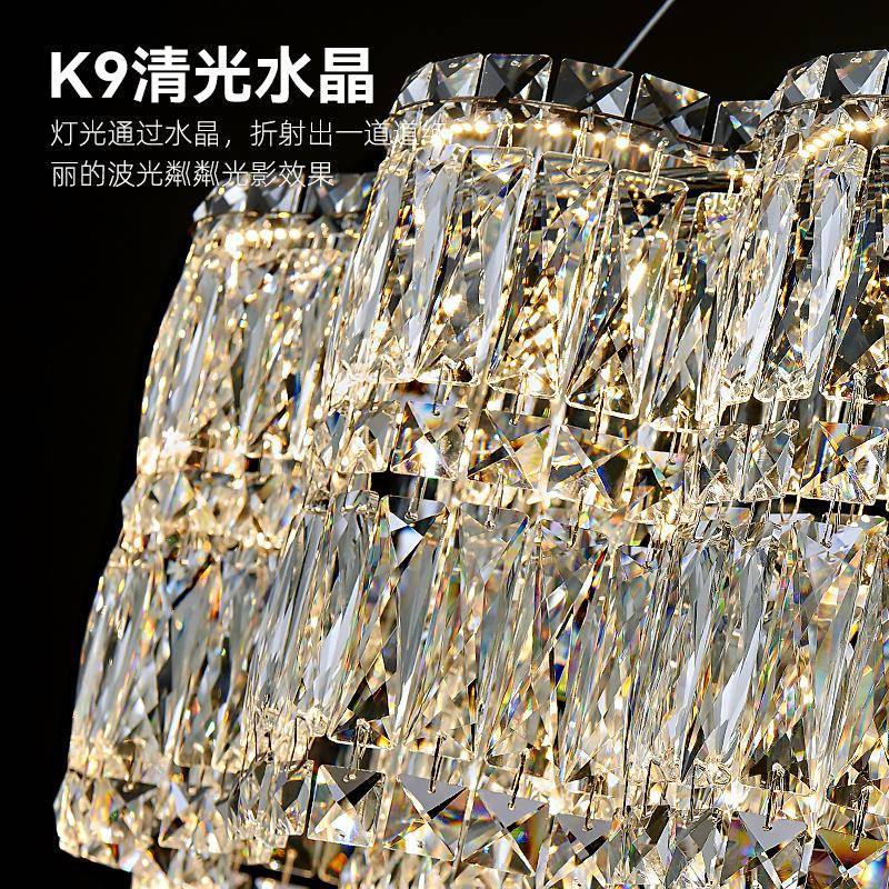 水气灯客厅晶灯0简约现代大225意式轻奢餐厅144灯卧室灯具法式大