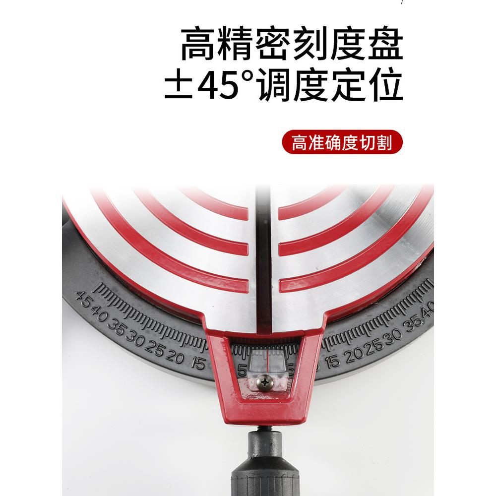 高切割机10寸锯铝机铝合金型度材铝材木精据角锯45度751斜切工锯
