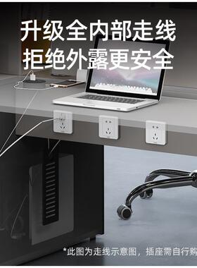 桌位商单作双4四6人位风卡座财务工位办公室桌UET椅电脑桌用办公