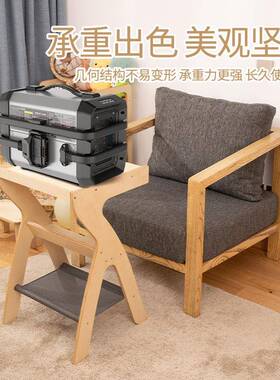 简约实木多功能几边几卧用室家QWT居计设感沙发配套边家客厅小茶