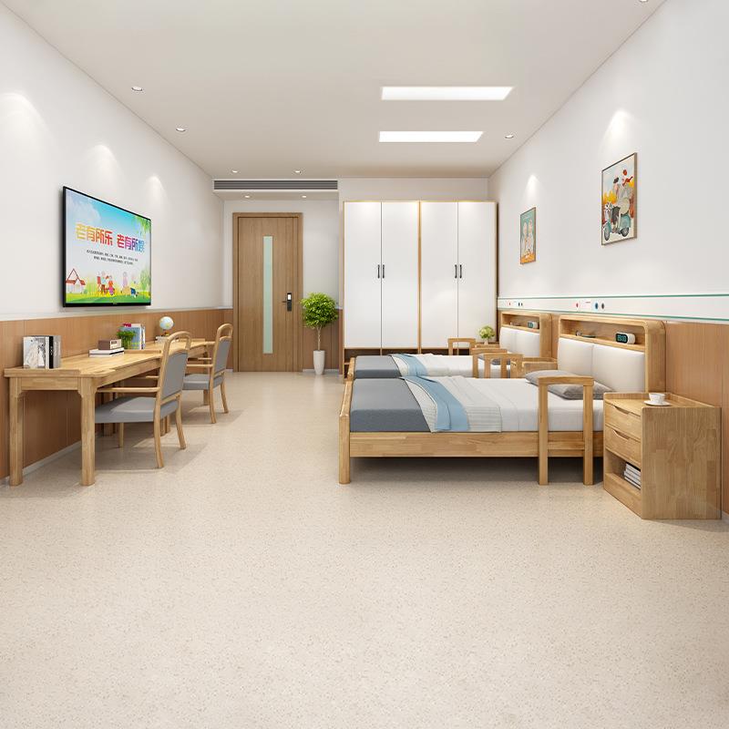 实木书桌适老化餐桌老机院桌椅椅UQL养敬老院公寓家具康养构休闲