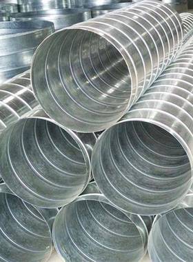 04不皮锈螺旋风管厂家货3钢源排烟KXT镀锌白铁除尘烟囱散热通风管