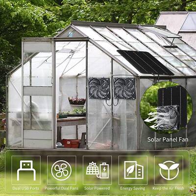 跨境新品家用阳能节能太风PHI扇室风排气扇鸡舍温狗扇舍