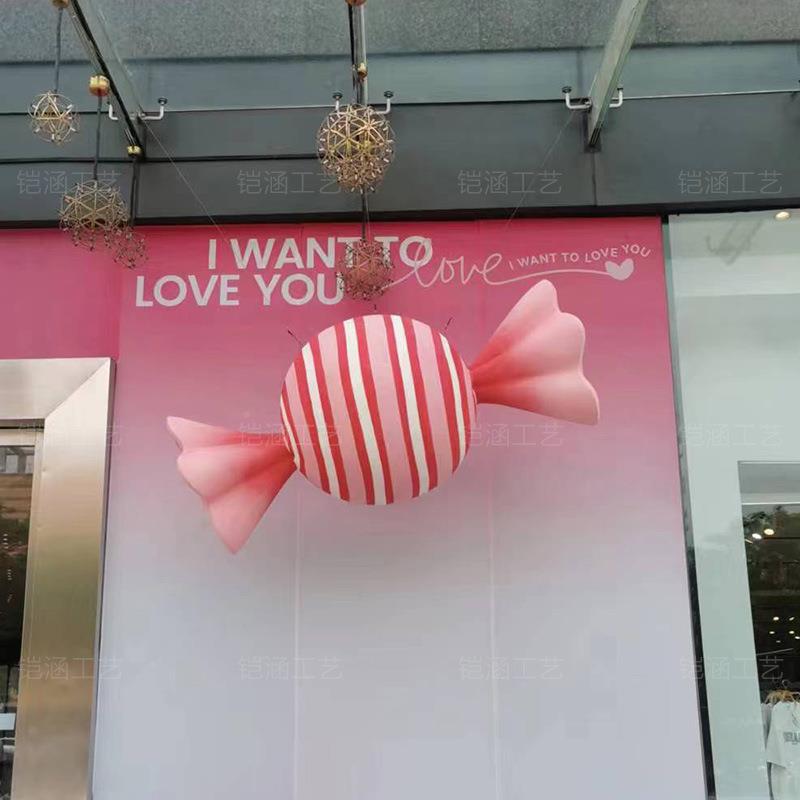 玻璃钢雕塑超大型扒堡XEC包模型点心烘焙店门头壁汉挂装猪饰面包