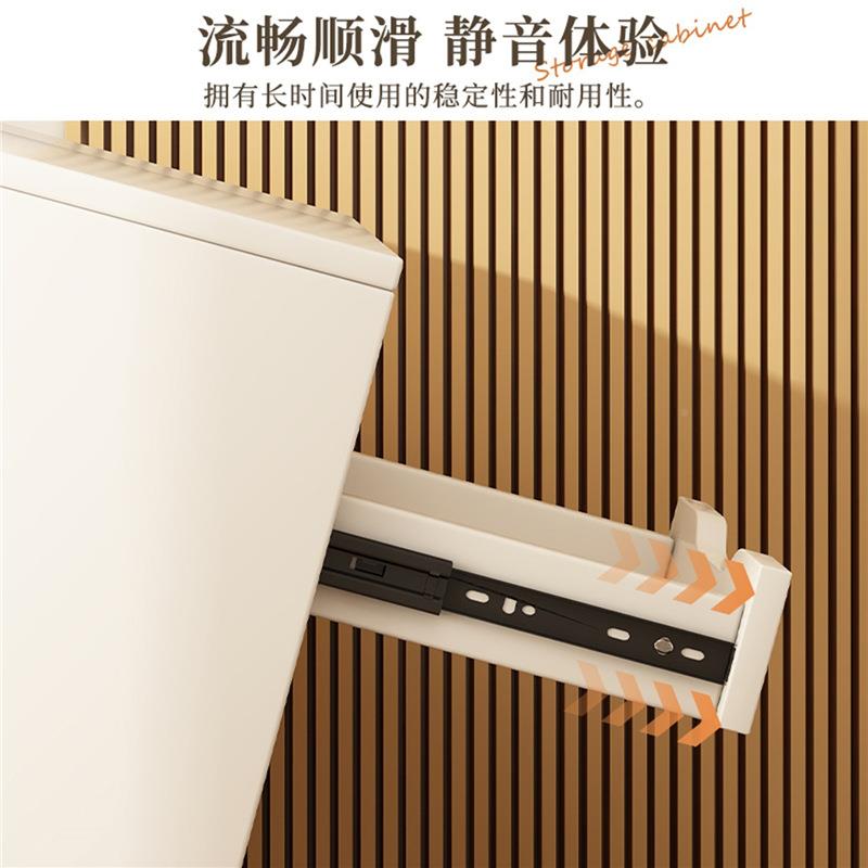 抽屉收式纳柜书桌储物桌柜YPE家用边置物柜桌边夹缝子办柜公室文