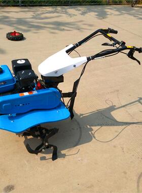 园大棚翻土机小IXQ型农用耕地机果自多功能走式旋耕机图片