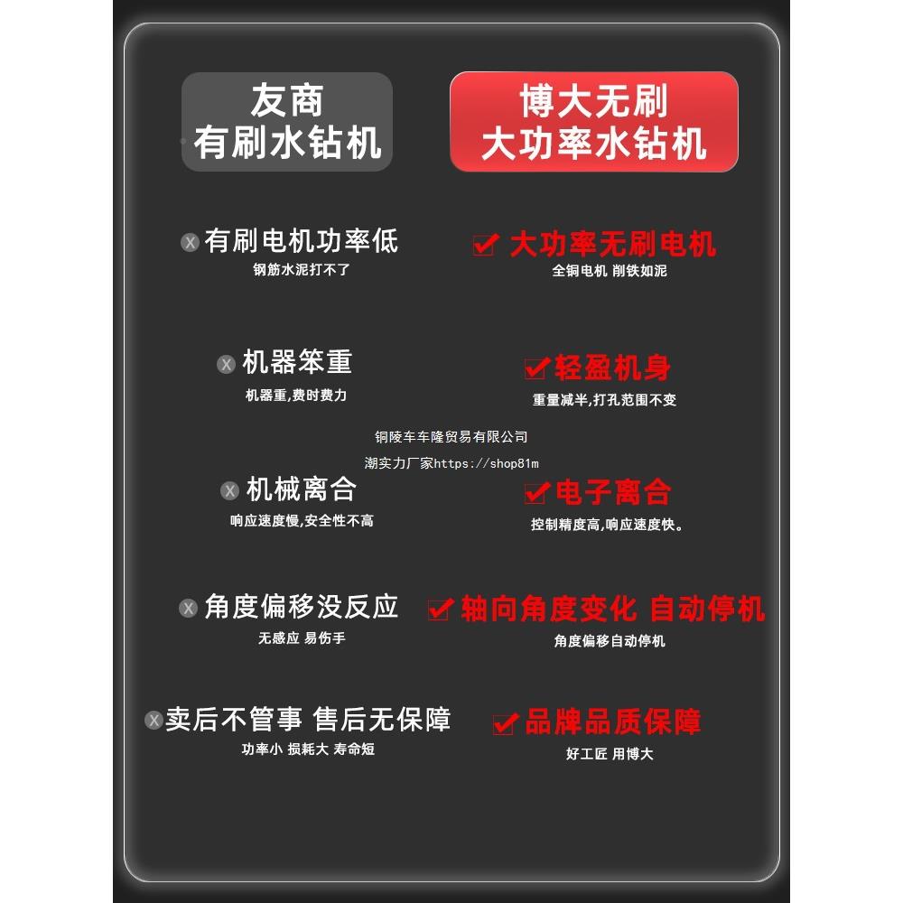 大无水刷水钻机打洞新钻孔机支架搅拌593机型开孔机水砖机博磨打
