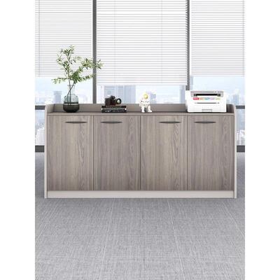 矮柜文件柜办BXG公室质储物资料收纳木公柜带柜办锁隔断柜抽屉茶