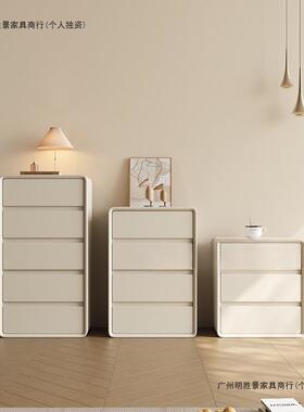 奶油风二三四五柜全实木卧室现代简纳柜客厅抽约收斗屉FDU柜储物