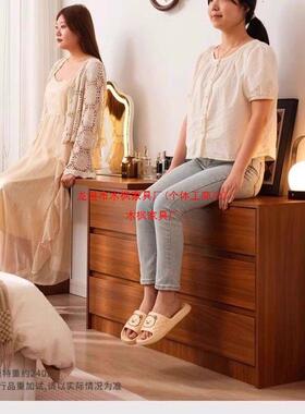 家用客厅BRV斗柜落地衣服收层柜卧室物靠墙多储抽屉纳柜实木床尾