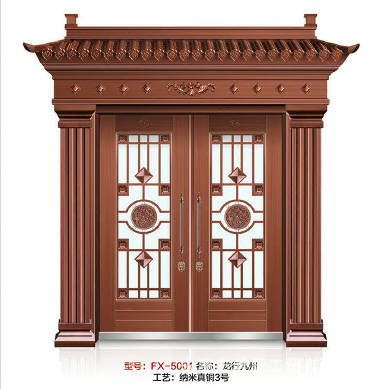 防盗锌安全村合无品牌/金大门铁艺大门农别墅大入门户门铁门定