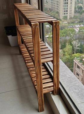 ?阳台台沿加展宽简板约HJP阳台窗台多层长条多肉架置子物架拓展扩