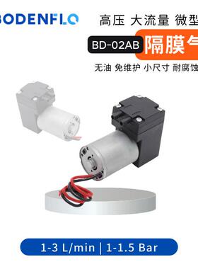3L小空气泵2V41V无刷电2机EPDM隔膜BD-02AB泵气泵隔JKZ膜无刷长寿