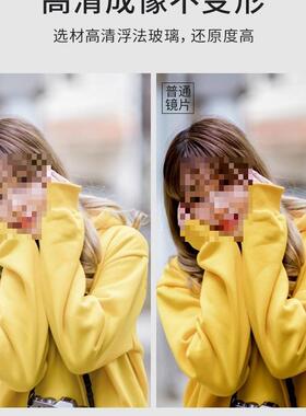 奢镜子贴墙自UTU粘全身镜家用女生轻卧室镜壁穿衣挂墙挂免打孔试