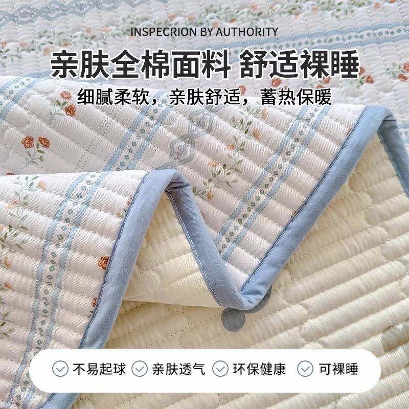 全件榻棉纯棉床盖单件a类母级四季通用榻米床137单人三婴套夹棉铺