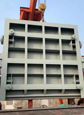 钢闸门制平面滑轮钢闸水门站水库农田止水水JQK电渠机闸一体式钢