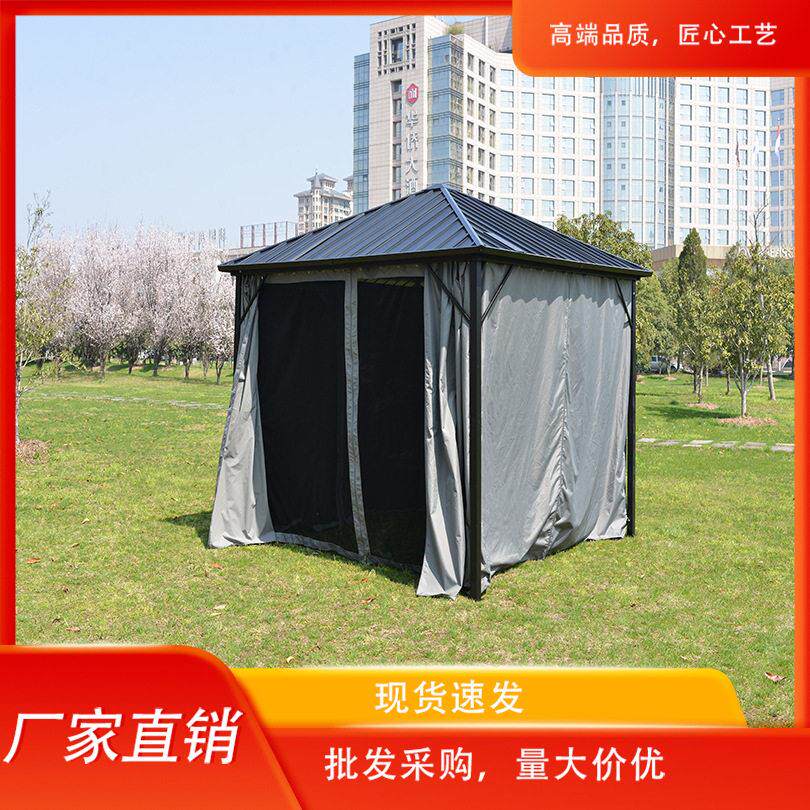 铝合金户外帐篷罗马阳光房庭院凉亭新中式花园四角遮阳棚雨棚