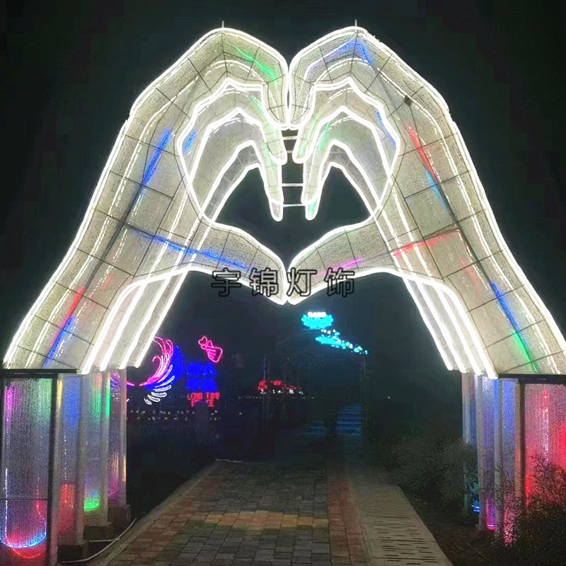 LED鹿动物造型灯光节灯动物装饰灯公园游乐场圣诞节仿真滴胶灯