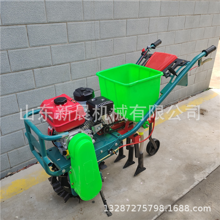 独轮手扶轻便省力播种施肥机