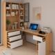 定电脑书桌组合习桌台式 机转745学角书桌柜角落书架制带实木芯桌