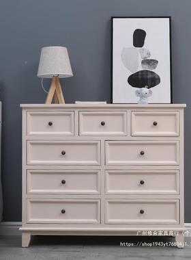 式实木斗柜IMT卧美室收纳柜简约木色户型小厅多层客多功能欧式五