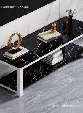 电视茶几组合WVQ简约现代小户长条型矮桌柜出租屋出租房客多厅桌