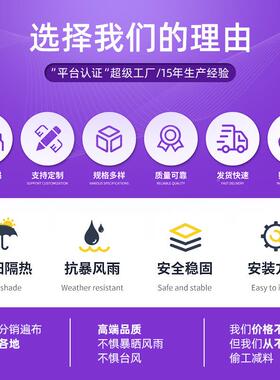 户露外铝合金遮棚YVA阳别墅走马路庭院台停车棚铝合金耐力廊板车