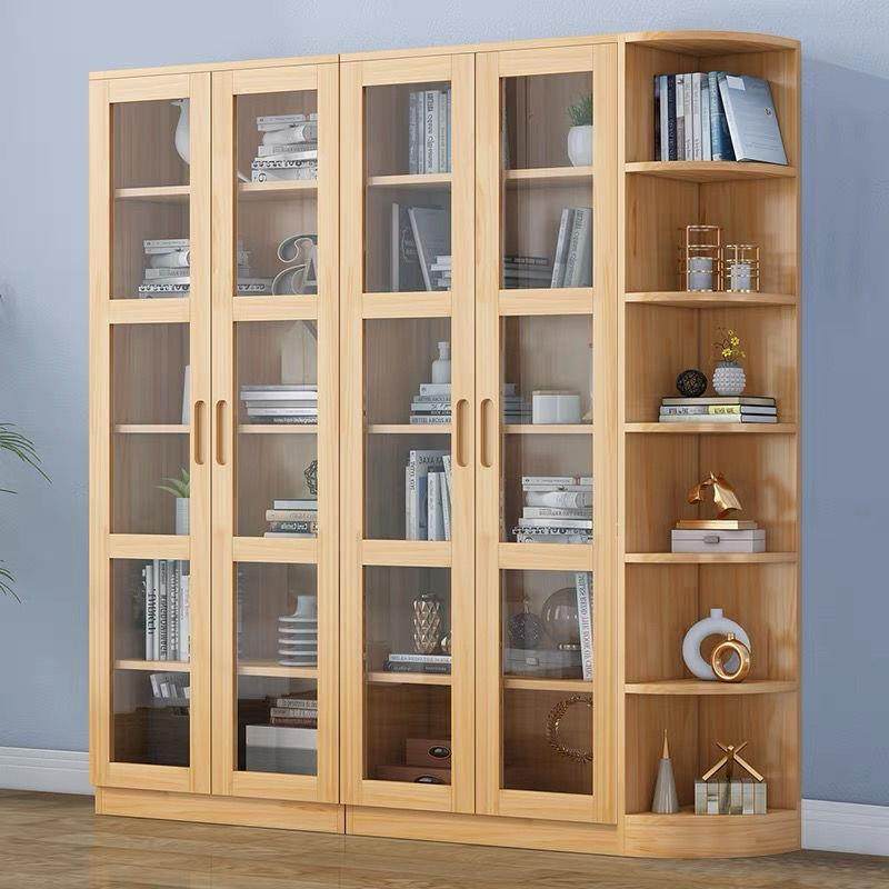 实木代书柜组合简约现松木玻璃OOV门书储柜物子落地收纳置物带橱,鲜花速递/花卉仿真/绿植园艺,其它园艺用品,淘宝优惠券,粉丝福利购,淘宝优惠卷