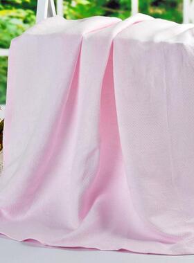 竹纤维毛巾被毛毯凉子单冰丝盖毯双睡人薄款夏被童午儿透气TVW冰