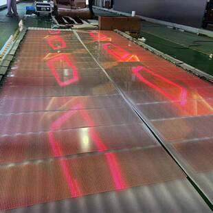 橱薄l全MNM彩ed透明屏柔超性晶膜屏高清贴膜led柔性软屏窗玻璃显