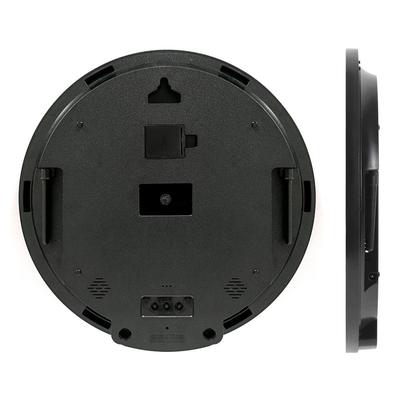 彩色蘑菇简约客厅SQD钟电子功能家带用时钟温度湿挂度静音多墙钟