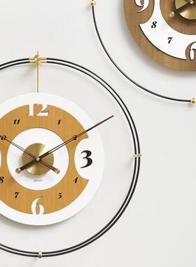 ozoom大屋准代轻奢现餐厅装饰w画钟表挂钟客XCQ厅简约气时钟挂墙