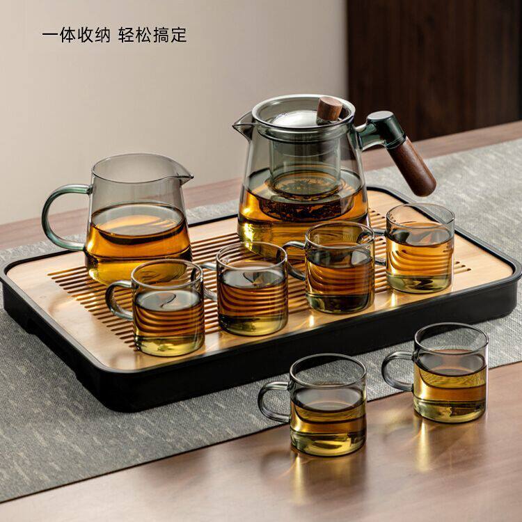 玻璃茶具套装家用轻奢高档泡茶壶套装喝茶茶具办公室套装2025新款