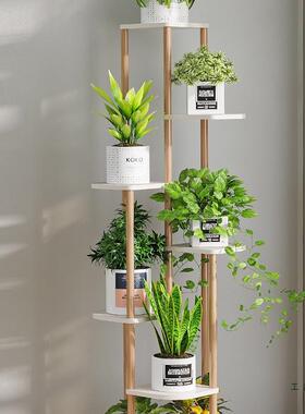 轻奢花架阳台置物架简室内装饰厅客约式WBO花盆架子落地多层绿萝