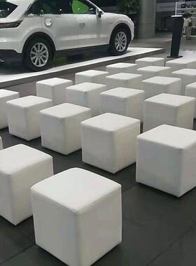 白色会展动面包JND凳皮凳凳方凳沙发墩凳土司凳矮凳小方活婚礼车