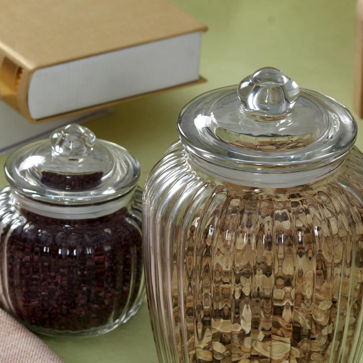 ZFW创意款新璃型储物罐无玻璃罐透明玻密封罐铅杂粮储物罐