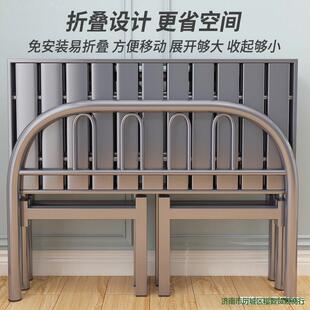 一米丝床53可1二大公分8钢0折叠床家SCF用米宽人90床不锈钢金的属