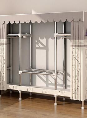 ?易衣柜家用卧室出AEZ租收房简用耐用组拉装全封闭链小型布衣橱纳