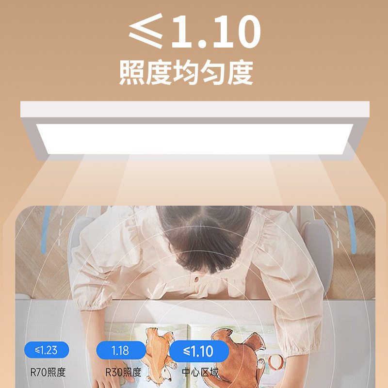 智能语音手机APP控制学生护眼吸顶台灯书桌全光谱大发光面LED灯