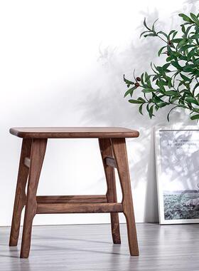 2I方实木凳木子家用客厅凳现简约餐厅凳443茶馆代休闲凳沙发茶几