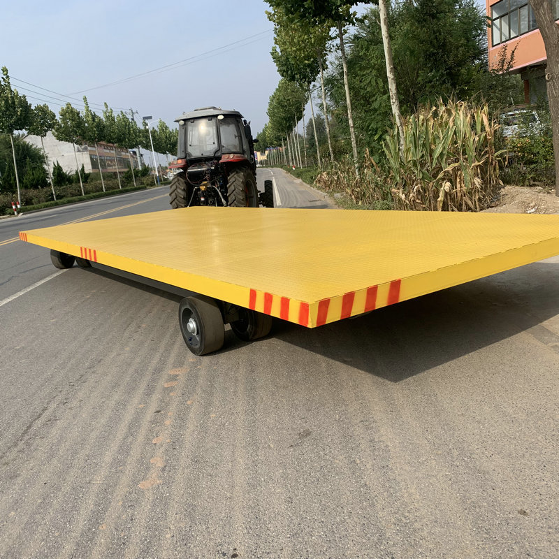 重型可转向四轮平板搬运车