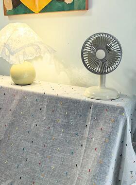 洋气花摆苞裙边琴顶盖布茶TZQ几防尘盖布防毛彩钢色点点布艺猫装