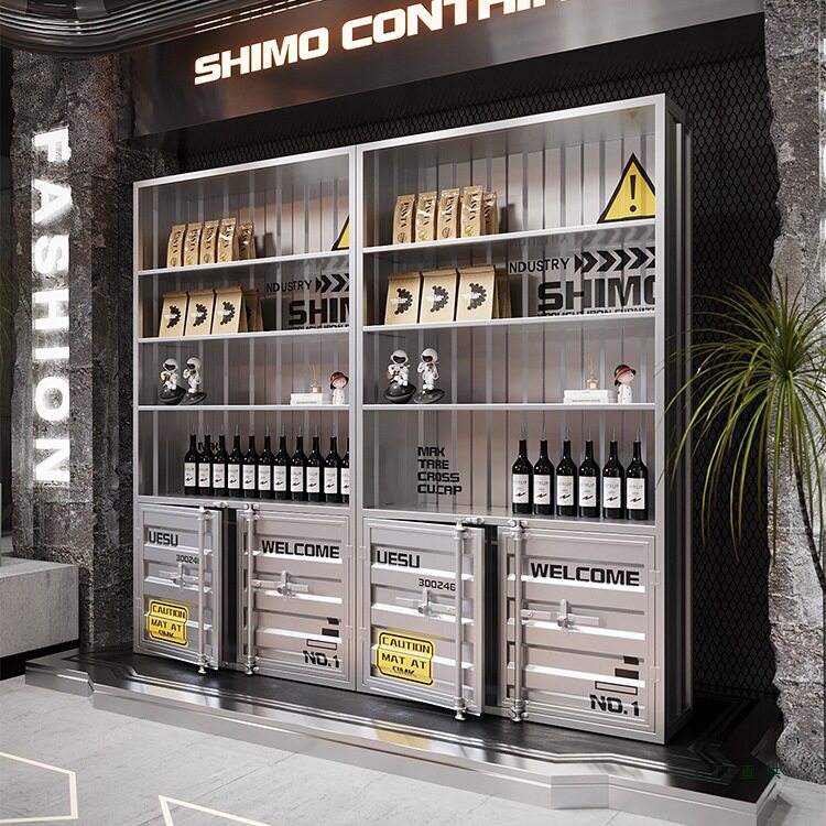 铁艺商用红酒展示柜餐厅酒吧