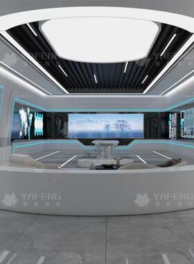 产品展柜展设计货柜科技风格展柜亚克力形象墙感实木XVJ烤漆厅示